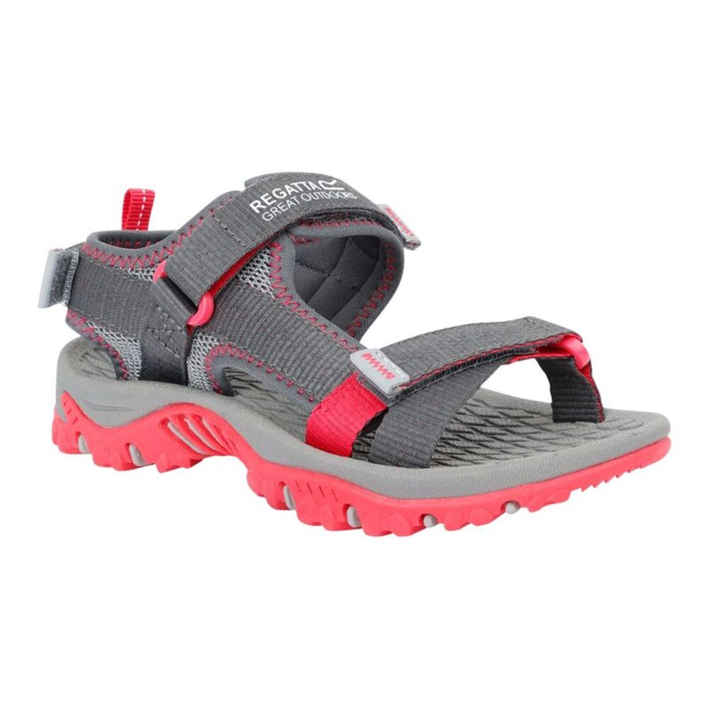 Regatta Childrens/Kids Blaze Sandals / Granite/Pop Pink